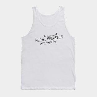 Feral Spinster - Black Tank Top